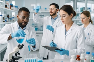 pharmaceutical related image people in a lab