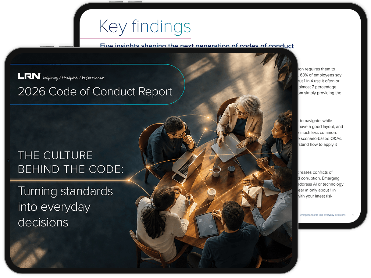 LRN 2026 Code of Coduct Report 2 tablets
