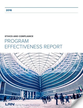 2016 LRN E&C Program Effectiveness Report