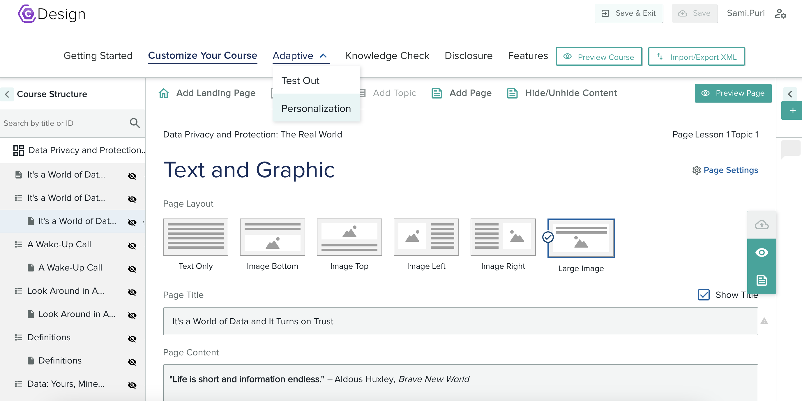 Catalyst Design - Advanced editing capabilities