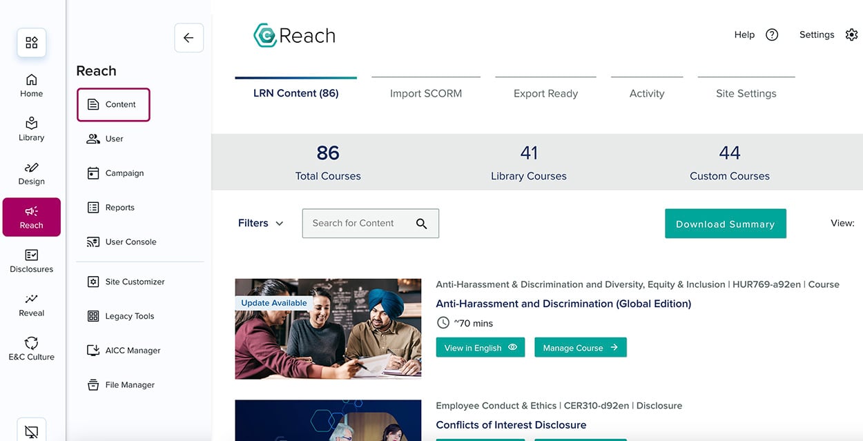 reach screenshot