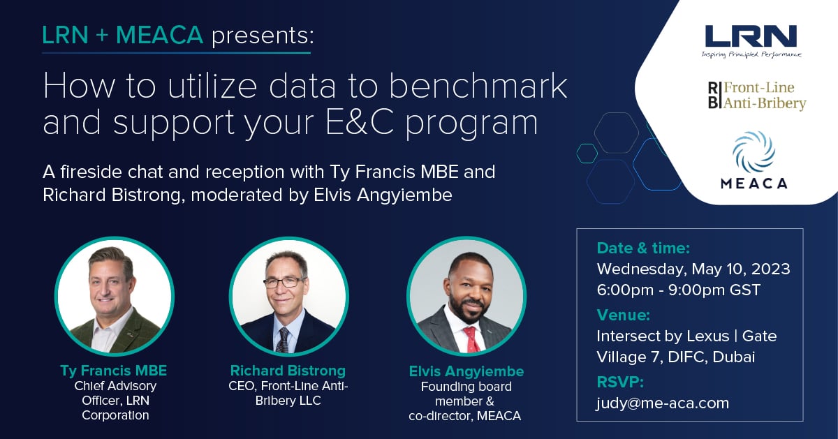 MEACA + LRN present fireside chat & networking reception